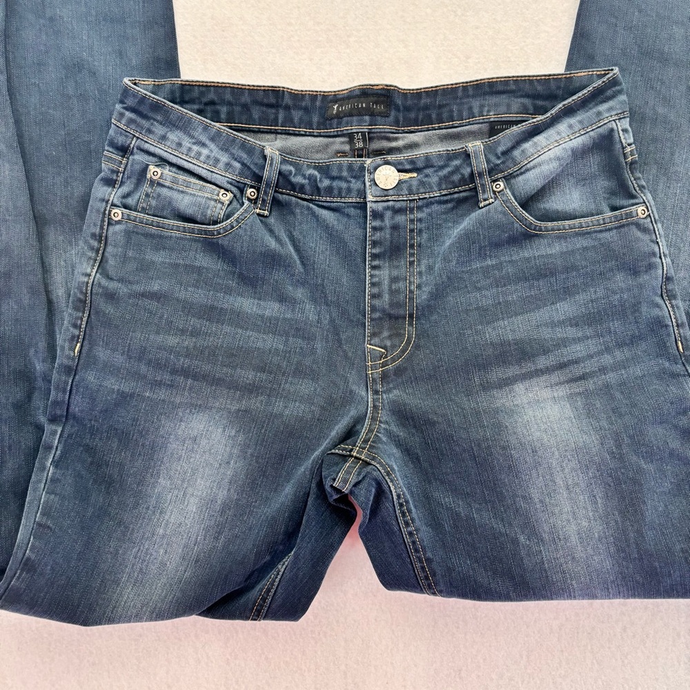 American Tall Men's Classic Blue Jeans 34x38